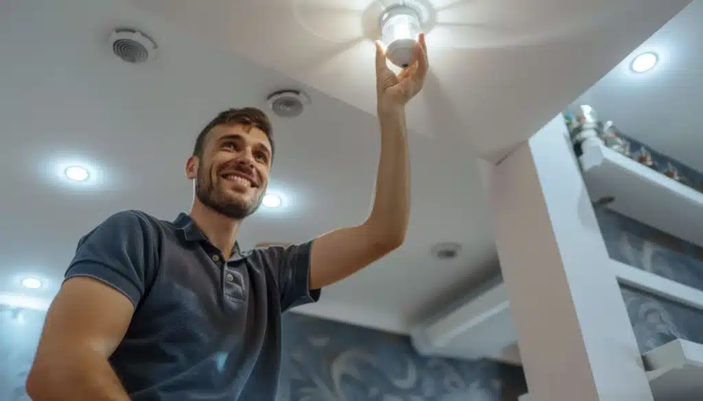 Installation d’un système d’éclairage intérieur et extérieur à Saint-Quentin